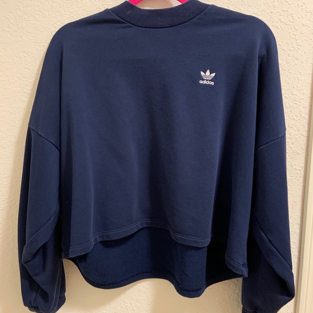 Adidas butterfly flower print creewneck